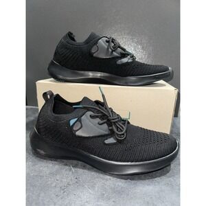 Vessi Everyday Move Sneaker Womens Size 10 Waterproof Shoes Onyx Black Black